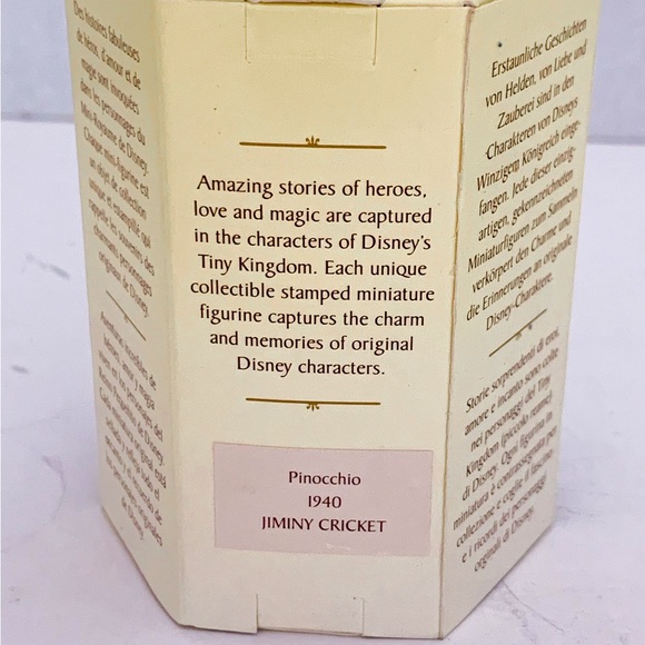 NIB Disney Tiny Kingdom Jiminy Cricket Figurine in Box Vintage - Picture 6 of 14